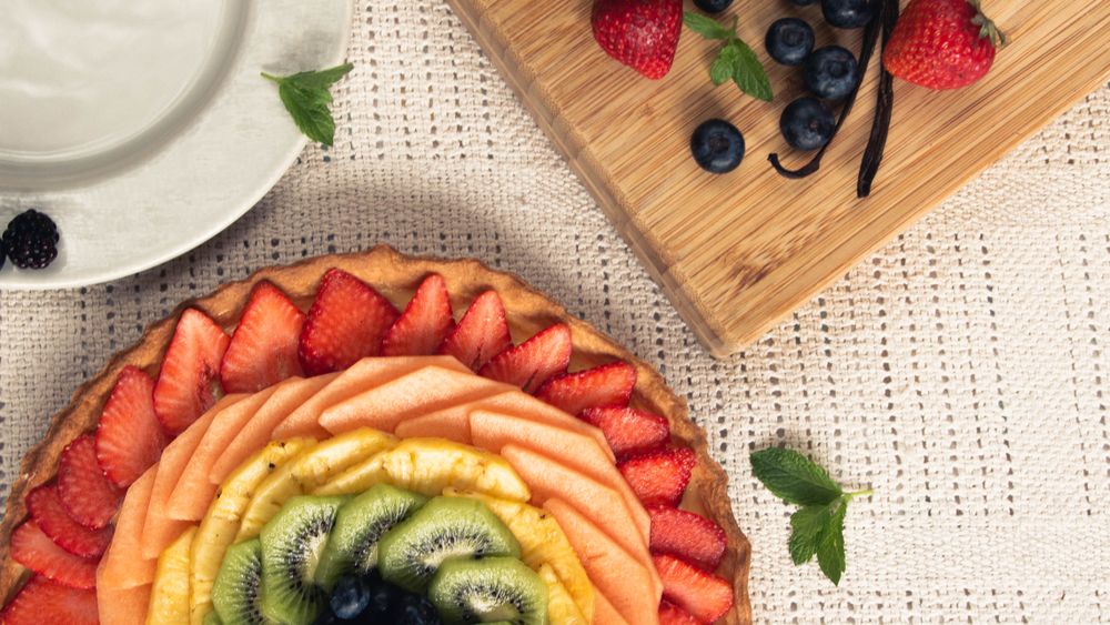 Tarte aux fruits · 8 personnes